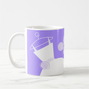 Wedding Gown Purple 'Bridal Shower' mug