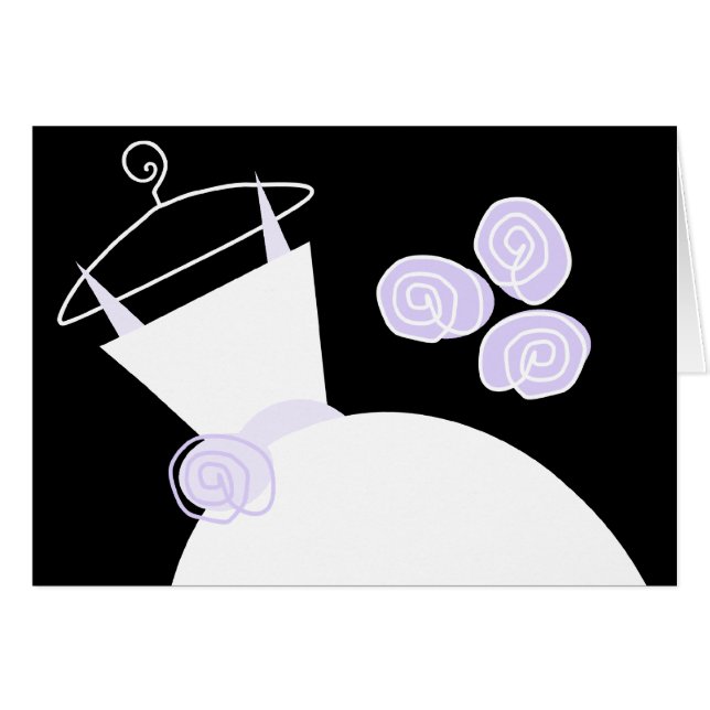 Wedding Gown Purple horizontal black (Front Horizontal)