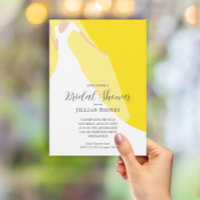 Wedding Gown Veil on Yellow Bridal Shower