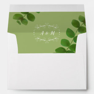 Wedding Green Chic Envelope