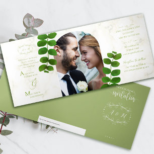 Wedding Green Chic Invitation