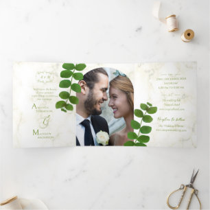 Wedding Green Chic Invitation