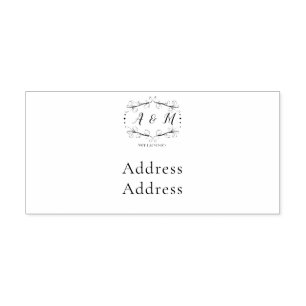 Wedding Green Chic Self-inking Stamp