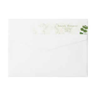 Wedding Green Chic Wrap Around Label