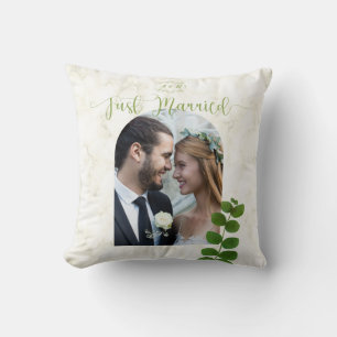 Wedding Green Photo Cushion