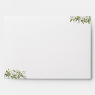 Wedding Greenery And Flowers Invitation Envelope