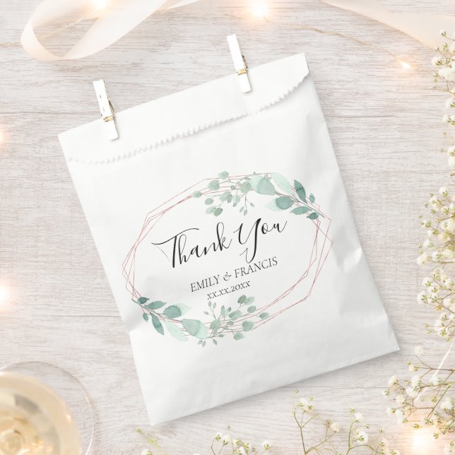 wedding greenery design thank you favour bag (Clipped)