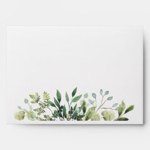 Wedding Greenery Eucalyptus Watercolor  Envelope