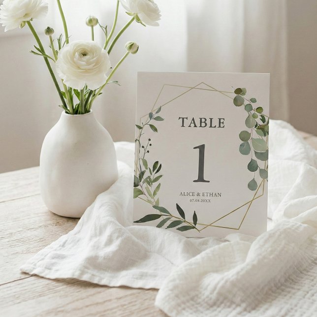 Wedding Greenery Seating Table  Pedestal Sign (Creator Uploaded)
