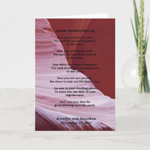 Wedding Greeting Card Apache Blessing Inside v2