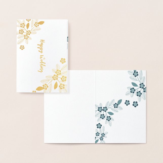 Wedding greeting card Elegant floral pattern (Display)