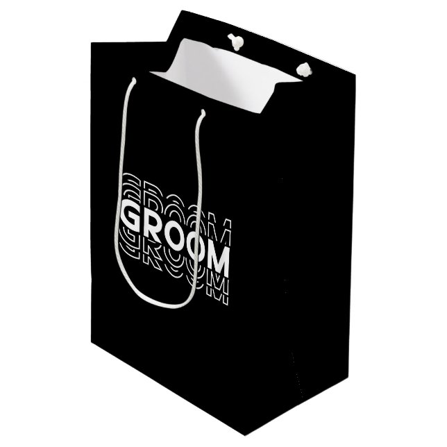 Wedding Groom Gift Bag (Front Angled)