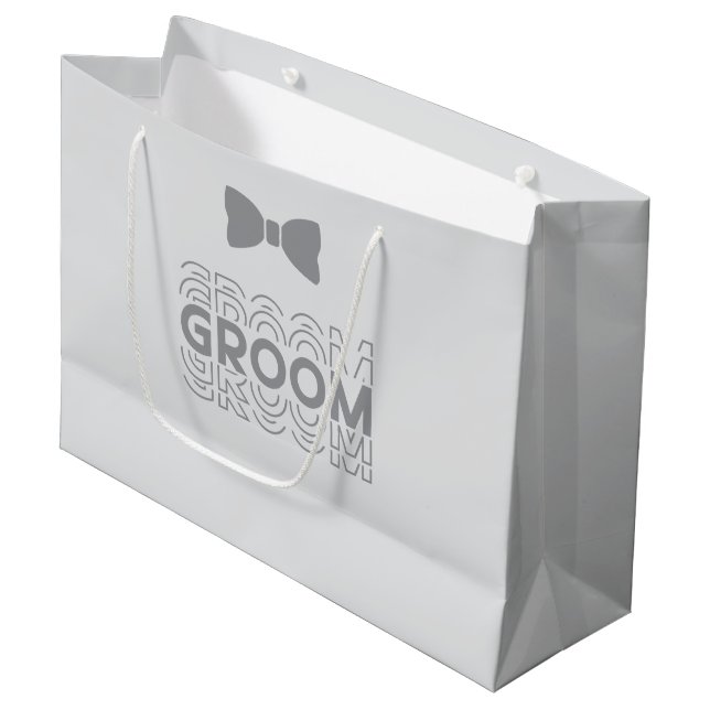 Wedding Groom Gift Bag (Front Angled)