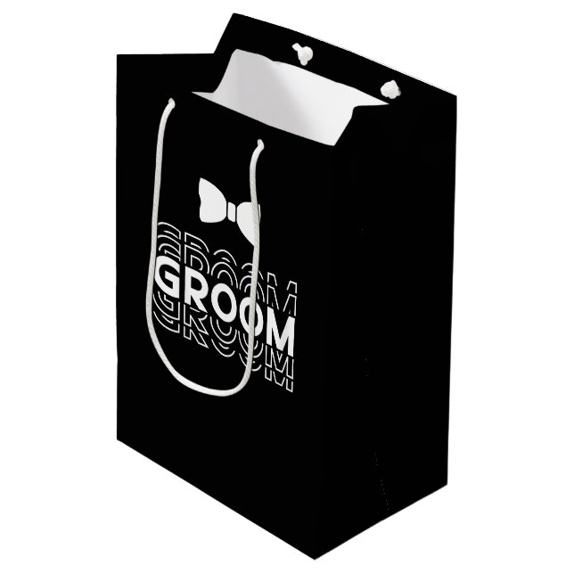 Wedding Groom Gift Bag (Front Angled)