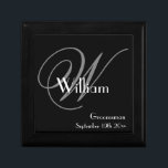 Wedding Groomsman Gift Elegant Monogram   Name   Gift Box<br><div class="desc">Wedding Groomsman Gift Elegant Monogram Name Keepsake Gift Box. Click personalise this template to customise this Keepsake Gift Box with your Monogram, Name and Date quickly and easily. 30 Day Money Back Guarantee. Ships Worldwide fast. Wedding Groomsman Gift Elegant Monogram Name Gift Box. Created by RjFxx *All rights reserved. #PersonalizedGroomsmanGift...</div>