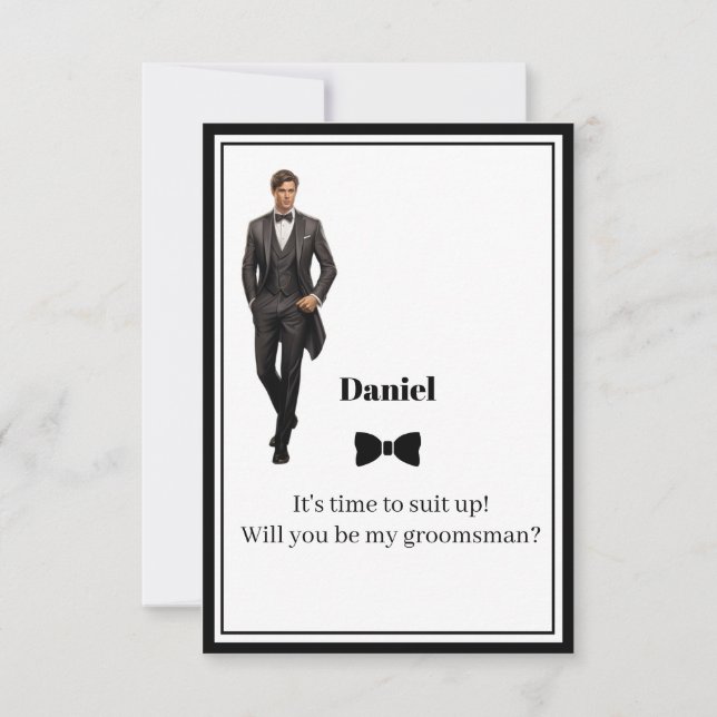 Wedding Groomsman Invitation (Front)