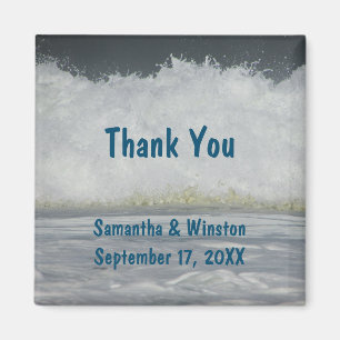 Wedding Guest Beach Ocean Ceremony Thank You Magnet