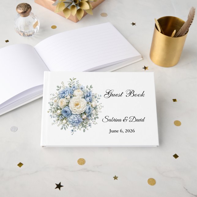 Wedding Guest Book (Front Open)