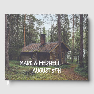 Wedding Guest Book LOG CABIN - CUSTOM