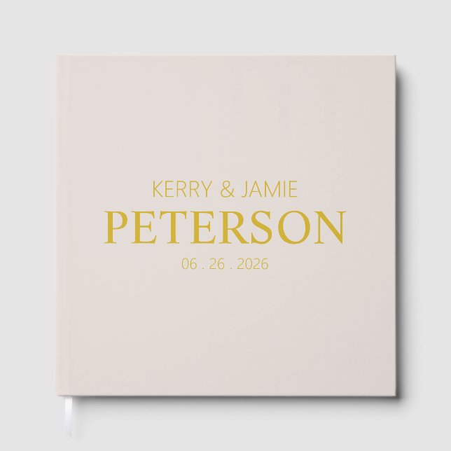 Wedding Guest Book | Neutral Guestbook | Album for (Front)