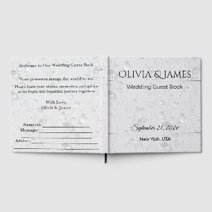 Wedding Guest Book Personalised Memory Keepsake