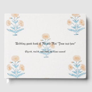 Wedding Guest Book personalizable classic artistic