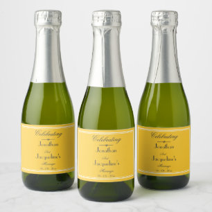 Wedding Guest Favours For Spring Summer Cute Mini Sparkling Wine Label