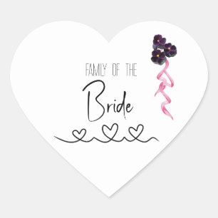 Wedding Guest Identifier  Heart Sticker