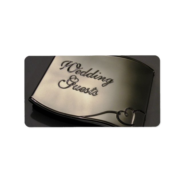 Wedding Guest Label (Front)