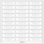 Wedding Guest Names Address Simple Chic Modern<br><div class="desc">Composed of simple sans serif and modern serif typography. These elements are simple,  elegant,  and modern. This has 30 stickers. 
 
 This is designed by White Paper Birch Co. exclusive for Zazzle.
 
 Available here:
 http://www.zazzle.com/store/whitepaperbirch</div>