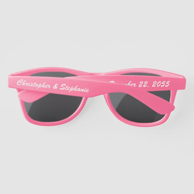 Wedding Guest Party Favour CHOOSE COLOR SunGlasses (Back)