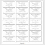 Wedding Guest Pre-addressed Labels Minimalist J102<br><div class="desc">Our modern and classic address pre-addressed labels are perfect for easy mailing of all your cards and invitations. This item is part of our Jasmine wedding collection J102,  please visit our store to shop coordinating items. Each label is approximately 2” x 4”.</div>