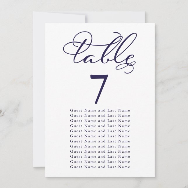 Wedding Guest Seating Simple Elegant Calligraphy I Invitation (Front)