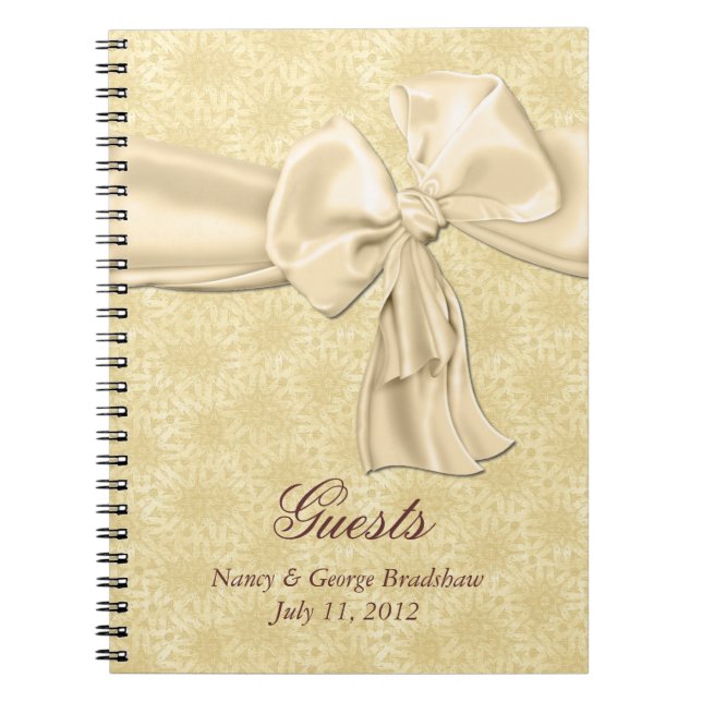 Wedding Guest Sign In Notebook (Front)