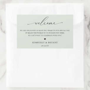 Wedding Guest Welcome Bag Label