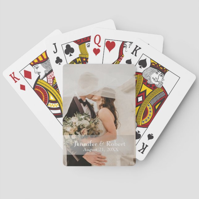 Wedding Guestbook Alternative, Wedding playing Cards (Back)