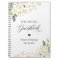 Wedding Guestbook Greenery White Rose Gold Floral