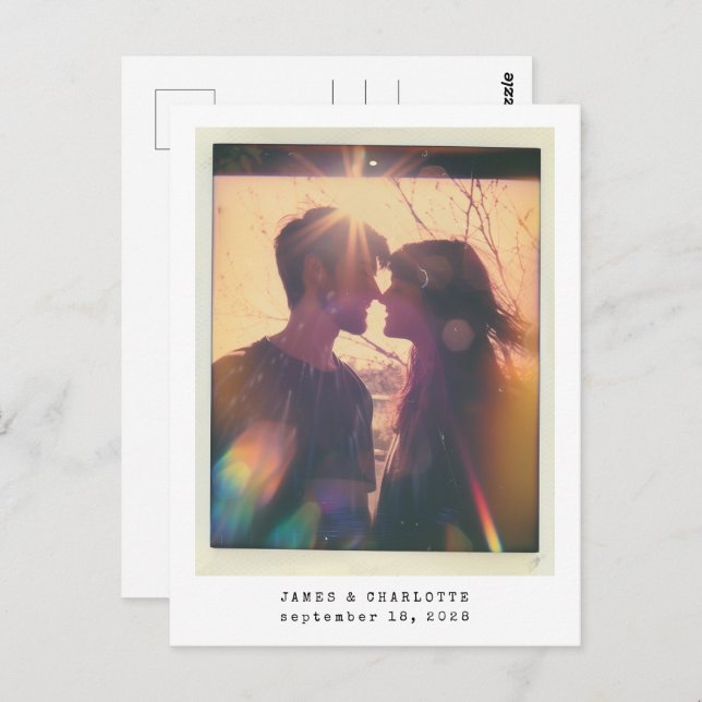 Wedding Guestbook Postcard Photo Template (Front/Back)