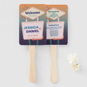 Wedding Hand Fan Las Vegas Programme Casino