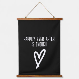 Wedding - Happily Ever After- Heart- Love - Custom Hanging Tapestry