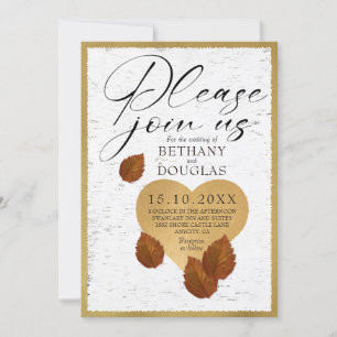 Wedding-Heart Carving Invitation