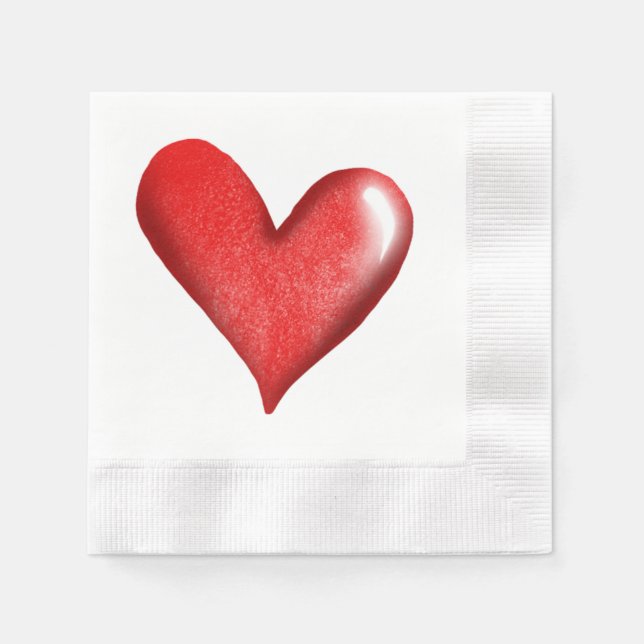 Wedding heart napkin (Front)