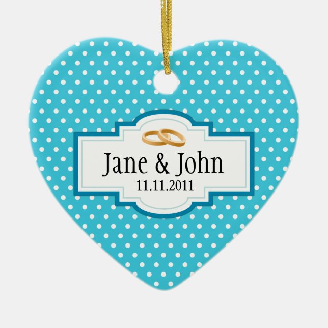 Wedding Heart Ornament (Front)