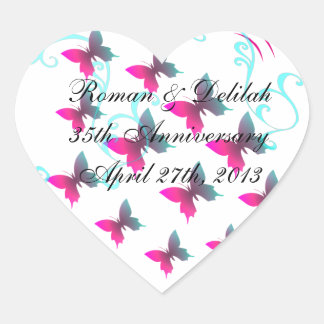 wedding heart sticker