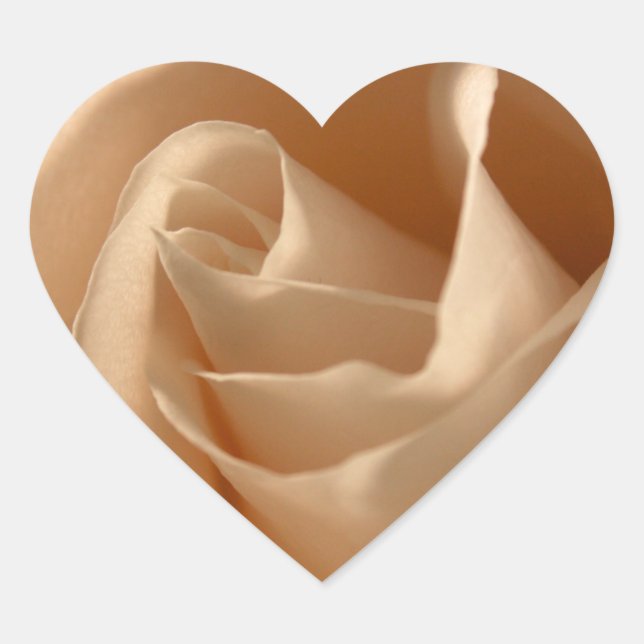 Wedding Hearts Cream Rose Wedding Envelope Seal (Front)