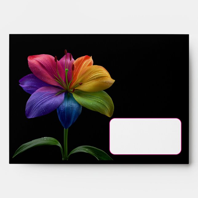 🌈 Wedding Hearts in Bloom Envelope (Front)