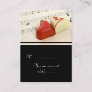 Wedding Hearts Set Place Card