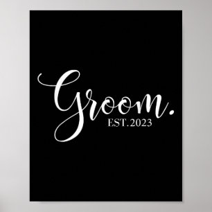 Wedding Honeymoon Bachelor Fiancé Hubby Groom Est Poster