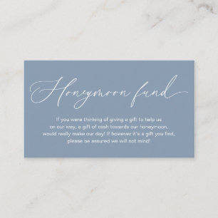 Wedding Honeymoon Fund, Gifts in Cash Wishing Well Enclosure Card