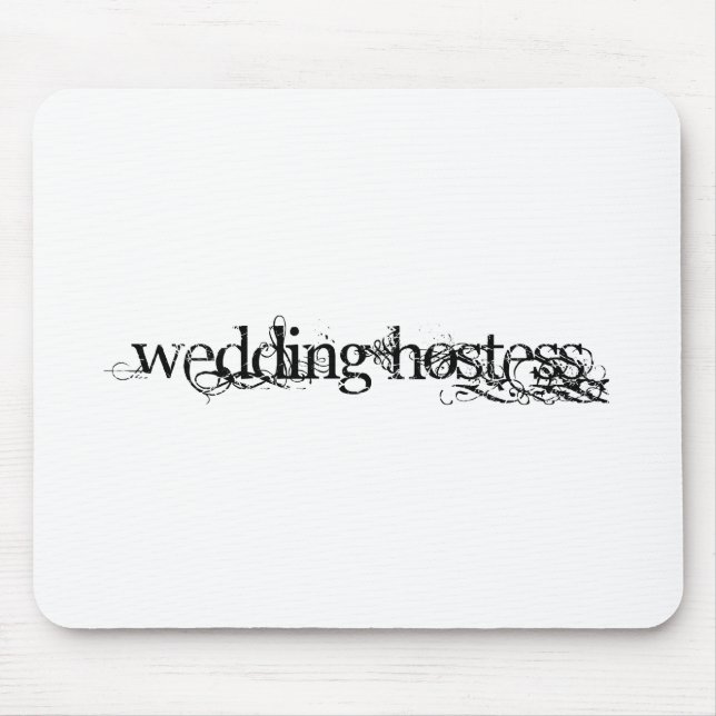 Wedding Hostess Mouse Pad (Front)